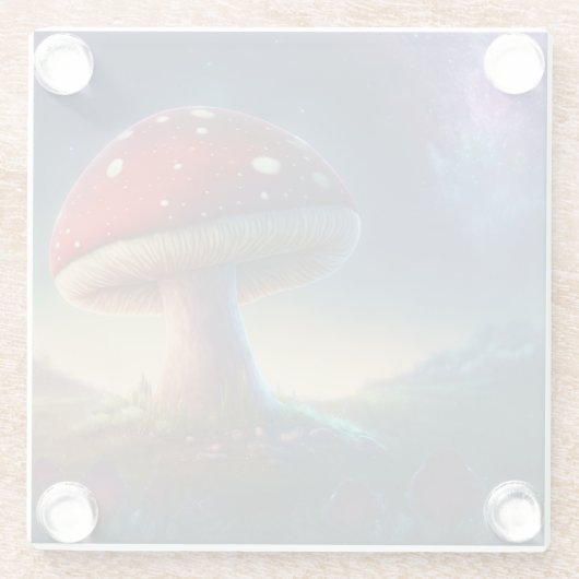 スペーシーアマニタムスカリアコースター ガラスコースター (裏面)