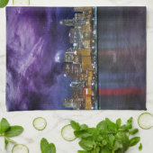 スペーシーシカゴスカイライン キッチンタオル (折り畳み)