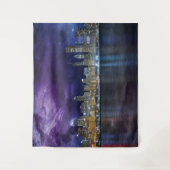 スペーシーシカゴスカイライン タペストリー (正面)