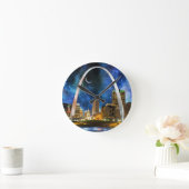 スペーシーセントルイススカイライン ラウンド壁時計 (ホーム)