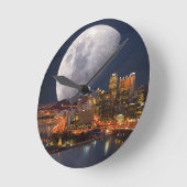 スペーシーピッツバーグ ラウンド壁時計 (傾斜)