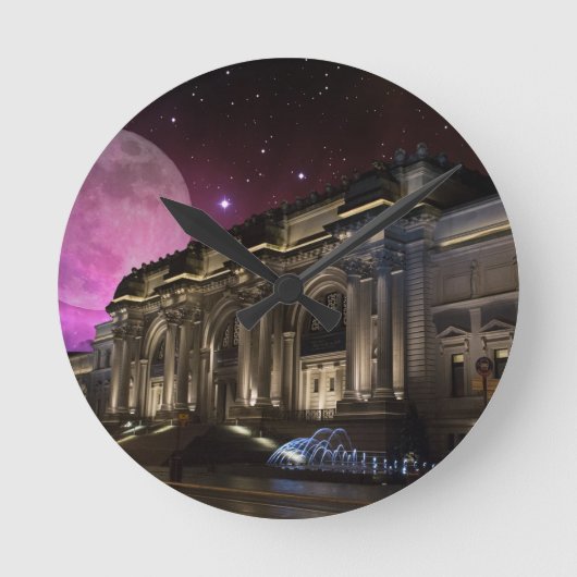 スペーシーメトロポリタン博物館 ラウンド壁時計 (正面)