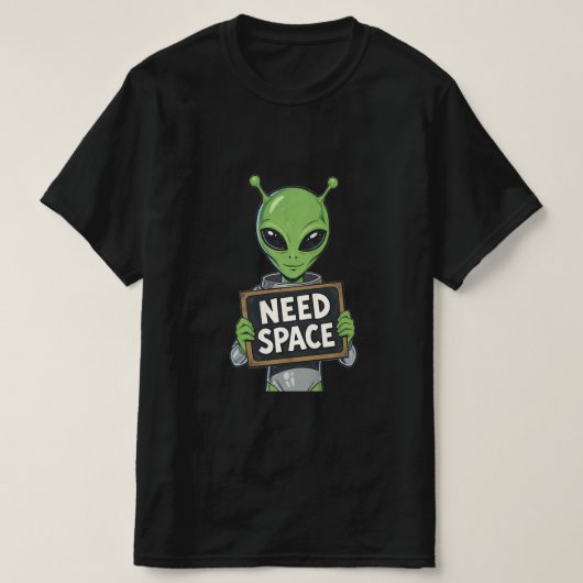 スペースが必要 Tシャツ (デザイン正面)