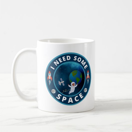 スペースが欲しい コーヒーマグカップ (左)