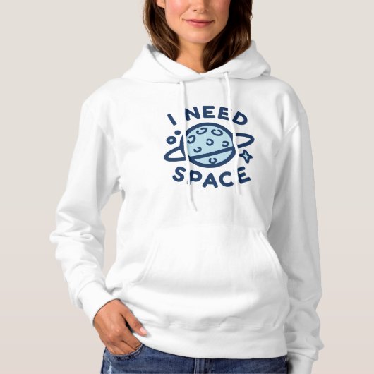 スペースが欲しい パーカ (正面)