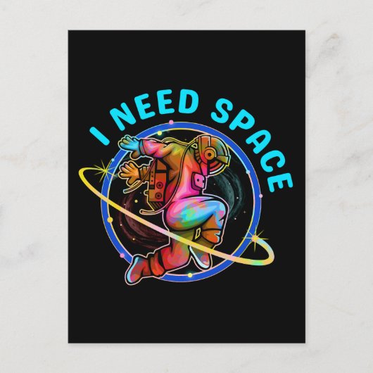 スペースが欲しい ポストカード (正面)