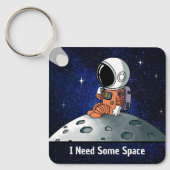 スペースが欲しい 宇宙飛行士 男性 キーホルダー (正面)