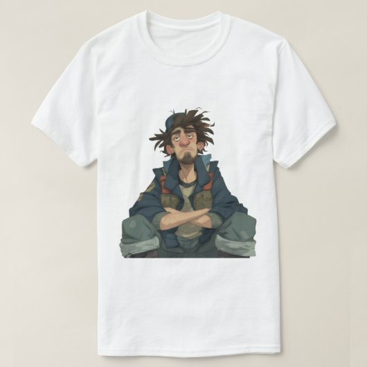 スペースが欲しい 珍しいバーンアウト ユーモア Tシャツ – Sa (デザイン正面)