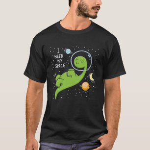 スペースが欲しい、面白い恐竜スペース、宇宙飛行士 Tシャツ