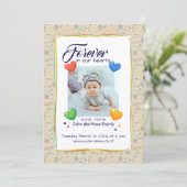 スペースをテーマにしたフォト1枚の追悼プログラム 招待状 (スタンド正面)