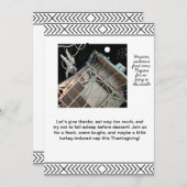 スペースをテーマにした感謝祭の招待状 招待状 (正面/裏面)