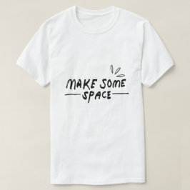 スペースを創る - 落ち着いたタイポグラフィ Tシャツ