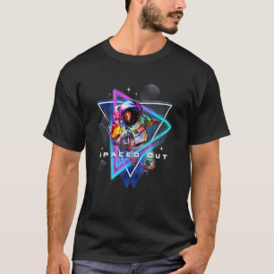 スペースアウト宇宙飛行士の審美的な気流波外スパ Tシャツ