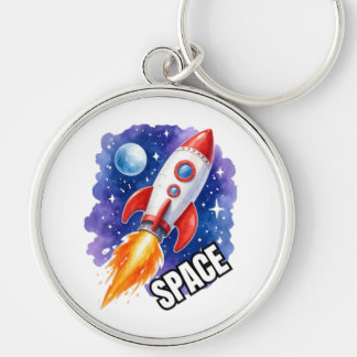 スペースアドベンチャーポスター | 冒険は宇宙に待つ キーホルダー