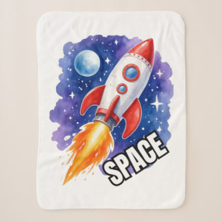 スペースアドベンチャーポスター | 冒険は宇宙に待つ シェルパブランケット