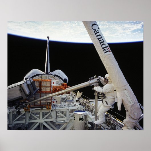 スペースウォークボード宇宙シャトルコロンビア(STS-87) ポスター (正面)