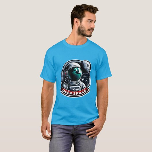 スペースウォーク – 深い宇宙 Tシャツ (正面フル)