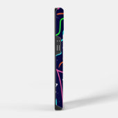 スペースエイジ迷路抽象プリント iPhoneケース (右側面)