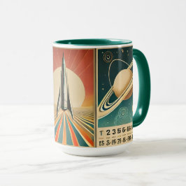スペースエイジ・アート スペースタイムカレンダー マグカップ