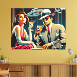 スペースエイジ ラスベガスギャングスターマルティニーパーティー キャンバスプリント