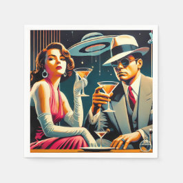スペースエイジ ラスベガスギャングスターマルティニーパーティー スタンダードカクテルナプキン