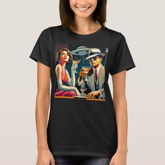 スペースエイジ ラスベガスギャングスターマルティニーパーティー Tシャツ (正面)