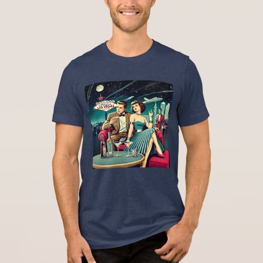 スペースエイジ ラスベガス マティーニパーティー トライブレンドTシャツ (正面)