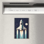 スペースエイジ レトロ 50年代 ロケット マグネット (インサイチュ (食洗機))