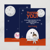 スペースエクスプローラーのお礼招待状 招待状 (正面/裏面)