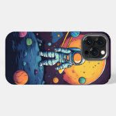 スペースエクスプローラーアート iPhoneケース (裏面横)