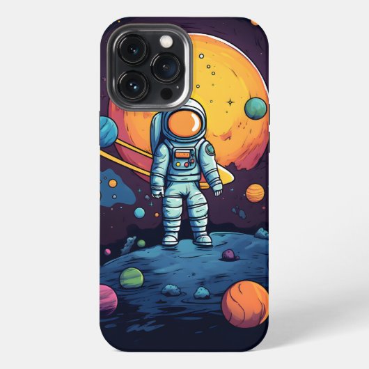 スペースエクスプローラーアート iPhoneケース (裏面)
