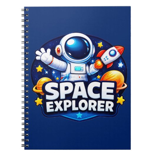 スペースエクスプローラー子供用ノート ノートブック (正面)