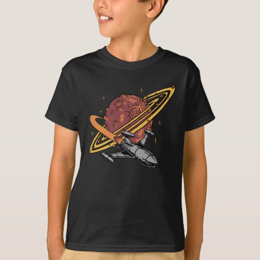 スペースオデッセイ: 土星の秘密 Tシャツ (正面)