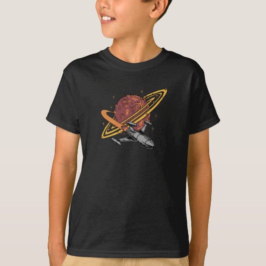 スペースオデッセイ: 土星の秘密 Tシャツ (正面)