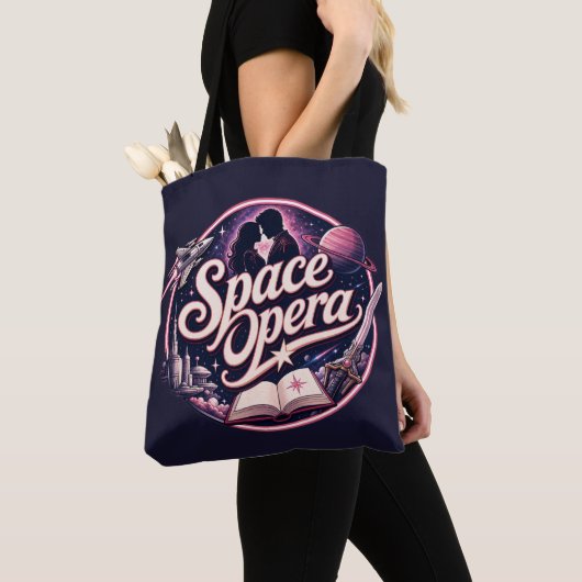 スペースオペラ好き トートバッグ (クローズアップ)
