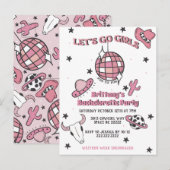 スペースカウガール独身最後の夜の招待状 ポストカード (正面/裏面)