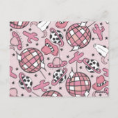 スペースカウガール独身最後の夜の招待状 ポストカード (裏面)