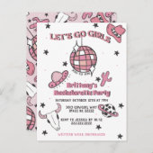 スペースカウガール独身最後の夜会招待状 ポストカード (正面/裏面)