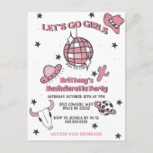 スペースカウガール独身最後の夜会招待状 ポストカード (正面)