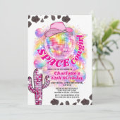 スペースカウガール誕生日招待状 | ディスコカウガール 招待状 (スタンド正面)