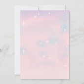 スペースカウガール誕生日招待状 | パステルコズミック 招待状 (裏面)