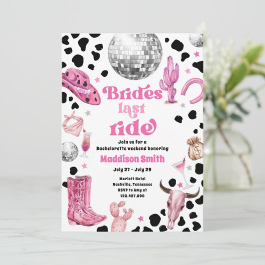 スペースカウガール ディスコ ロデオ ブライズメイド ウィークエンド 招待状 (スタンド正面)