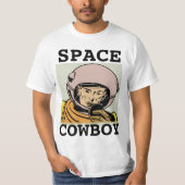 スペースカウボーイ メンズ おもしろ ビンテージ Tシャツ (正面)