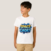 スペースカデット・グラフィティ・タイポグラフィ Tシャツ (正面フル)