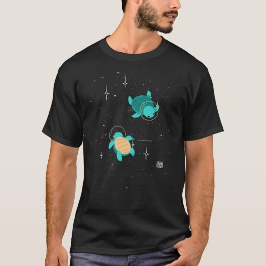 スペースカメレオン レトロ Tシャツ (正面)