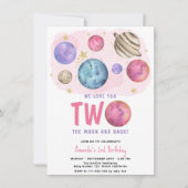 スペースガールツー　ムーンバースデースターパーティ 招待状 (正面)