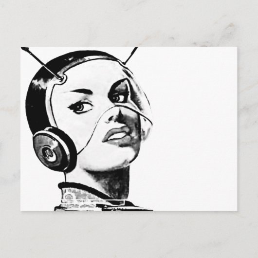 スペースガール ポストカード (正面)