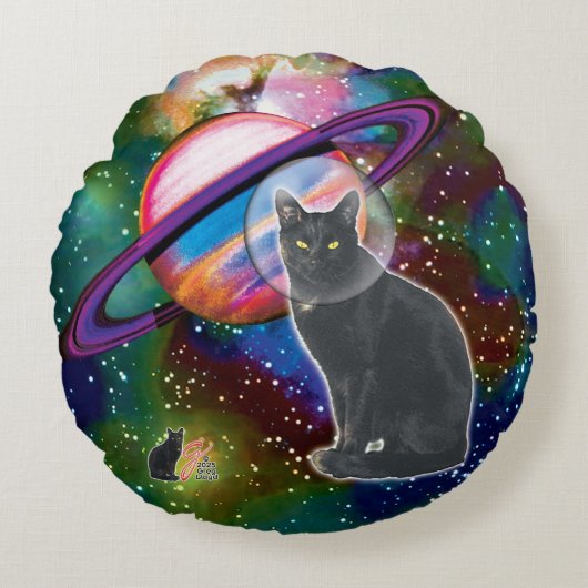 スペースキャットコスモ ラウンドクッション (正面)