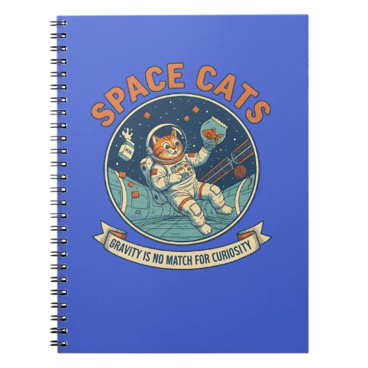 スペースキャット宇宙飛行士 ノートブック (正面)