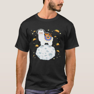 スペースキャット+リヤリング+ラマプリントタコスプレミアム Tシャツ